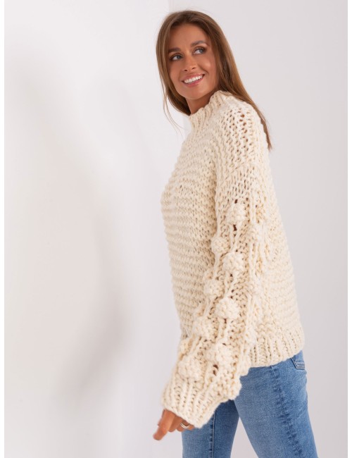 Sweter oversize z grubym splotem