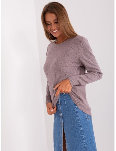 Sweter klasyczny z okrągłym dekoltem
