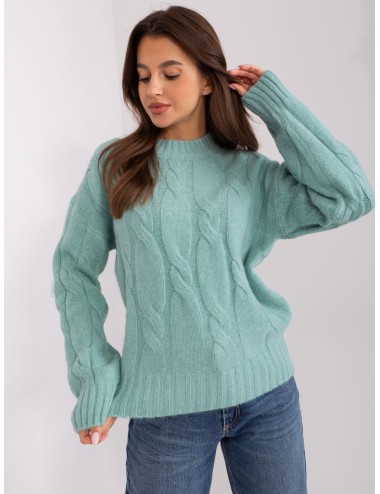 Damski sweter z warkoczami