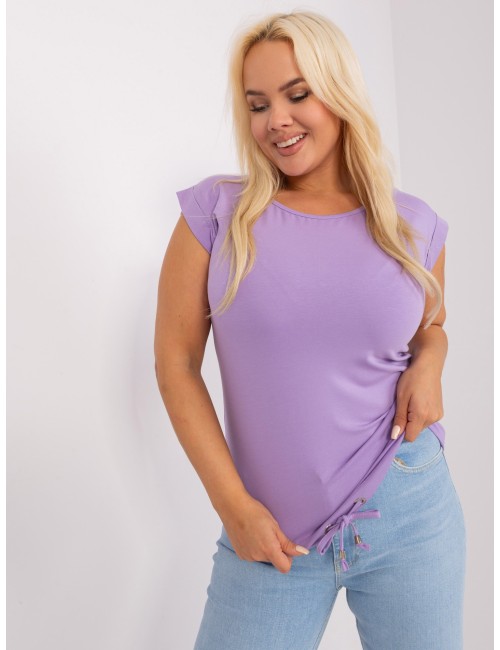 Damska bluzka plus size z wycięciem