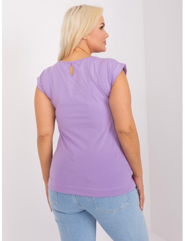 Damska bluzka plus size z wycięciem