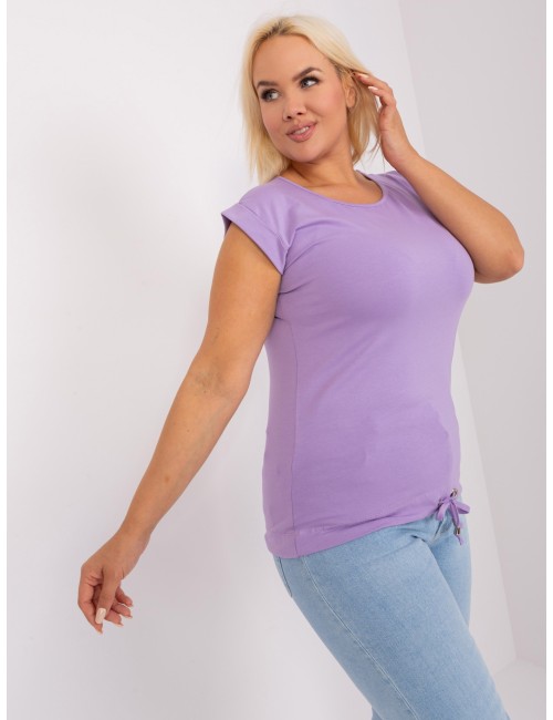 Damska bluzka plus size z wycięciem