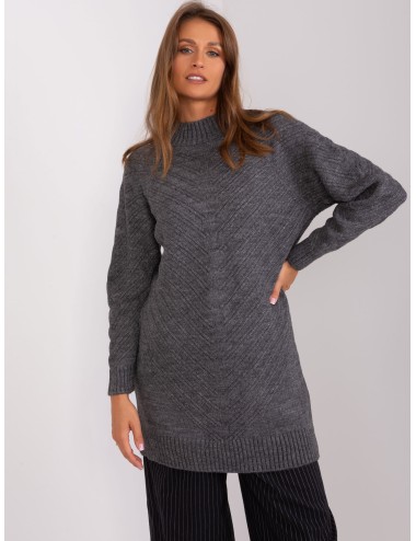 Sweter oversize ze ściągaczami