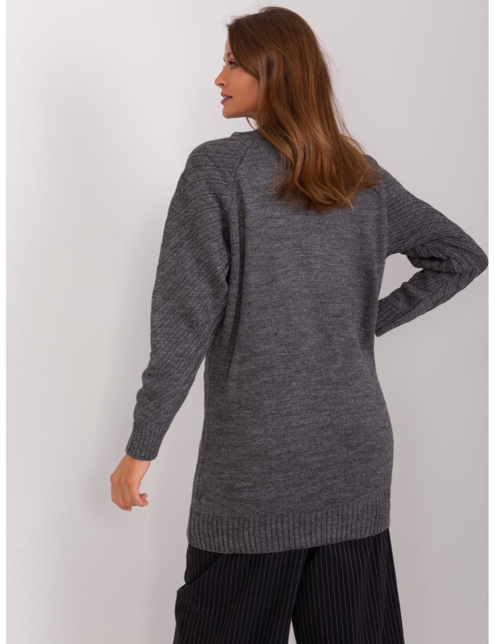 Sweter oversize ze ściągaczami