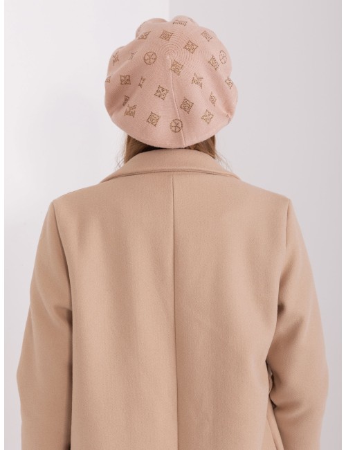 Damski beret z aplikacją