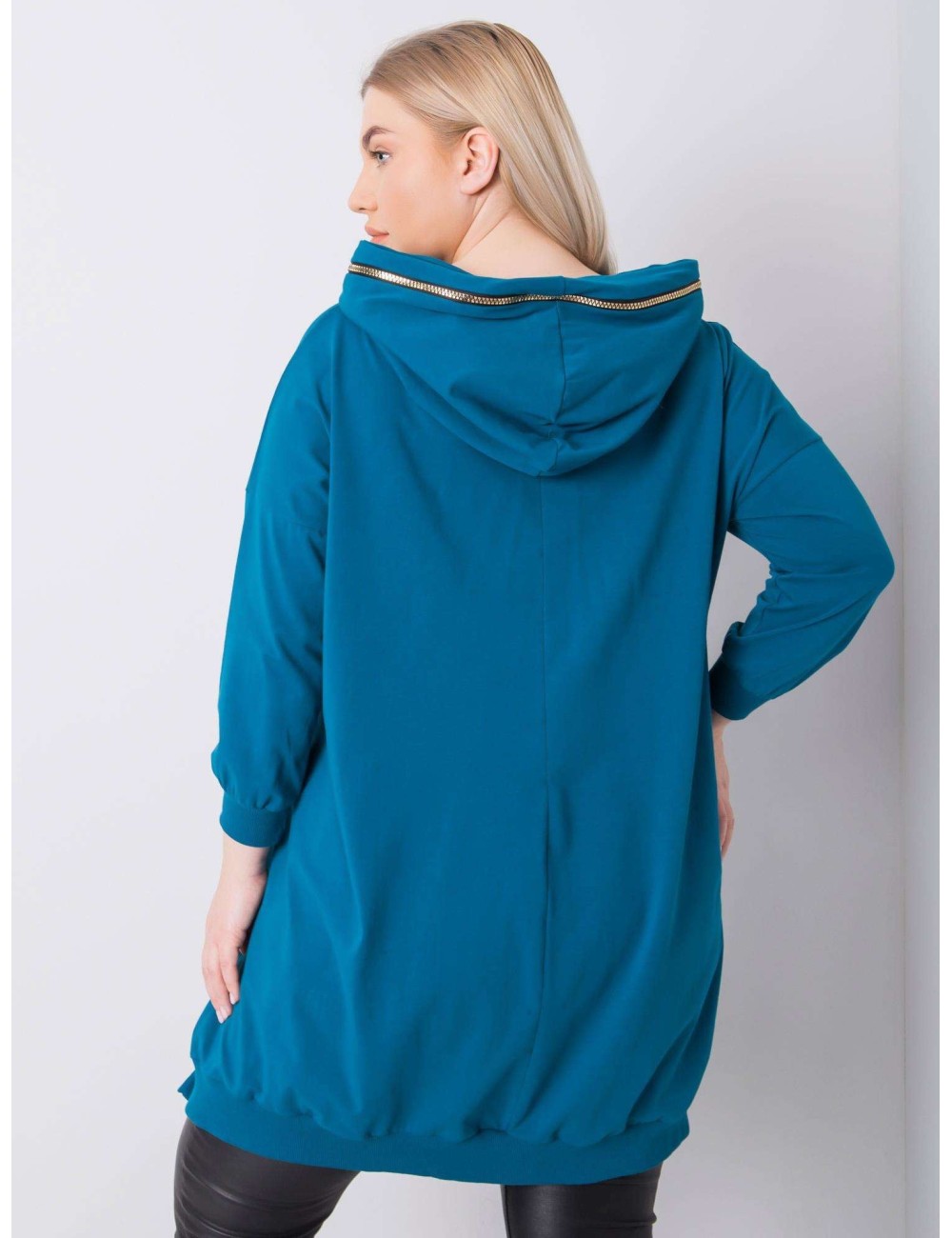 Bluza plus size z kapturem