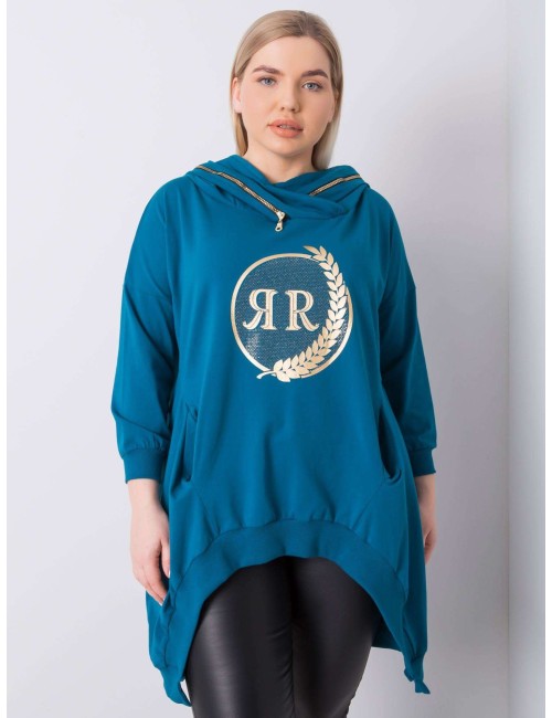 Bluza plus size z kapturem