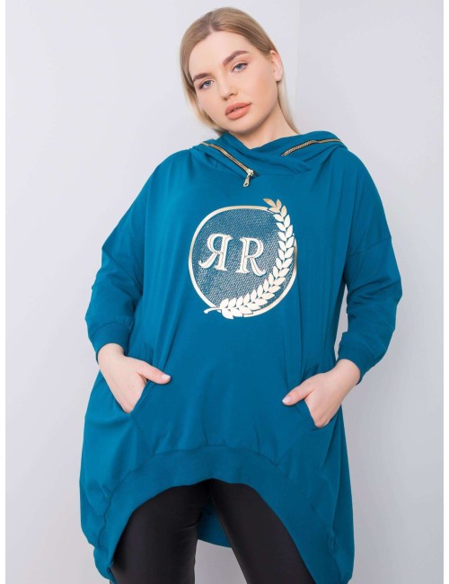 Bluza plus size z kapturem