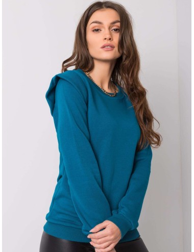 RUE PARIS Morska bluza z bawełny