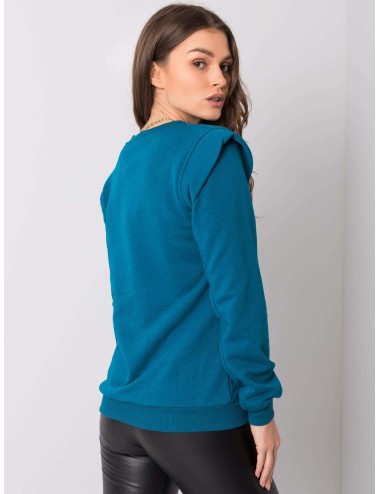 RUE PARIS Morska bluza z bawełny