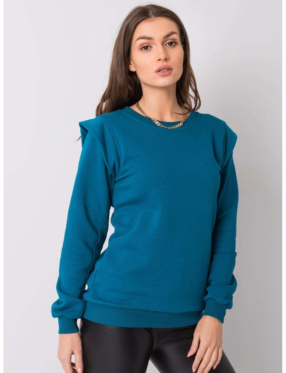 RUE PARIS Morska bluza z bawełny