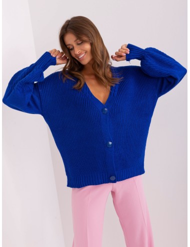 Sweter rozpinany o kroju oversize