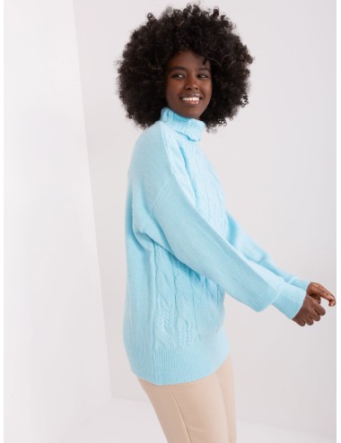 Sweter-AT-SW-23401.97P-ciemny bezowy