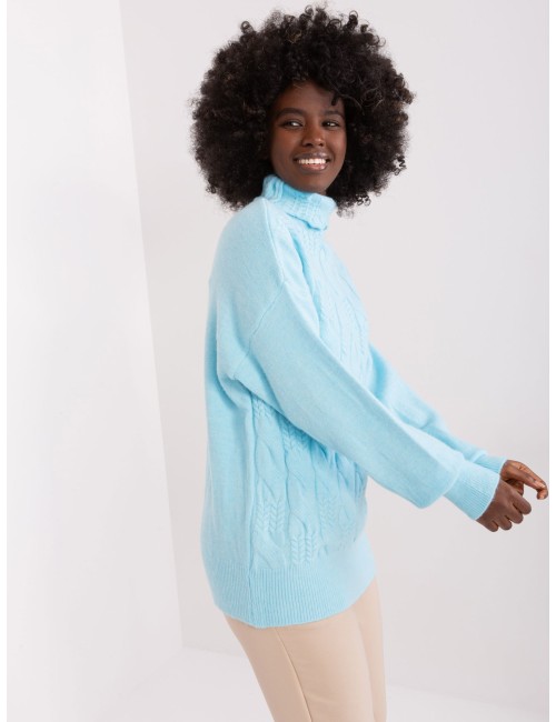 Sweter-AT-SW-23401.97P-ciemny bezowy