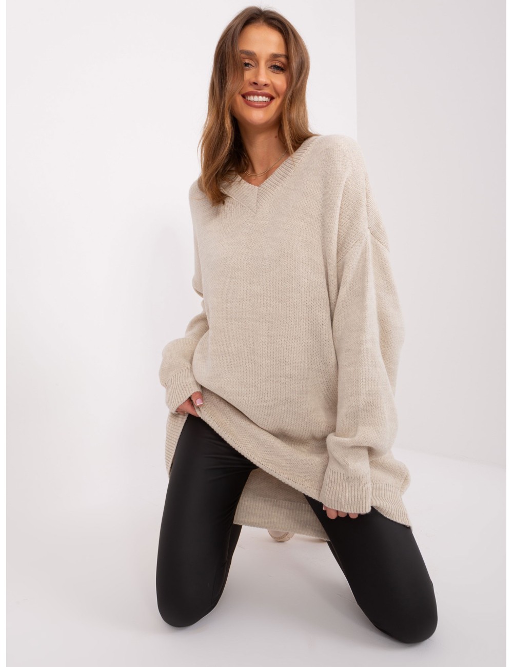 Sweter-LC-SW-0341.12P-beżowy