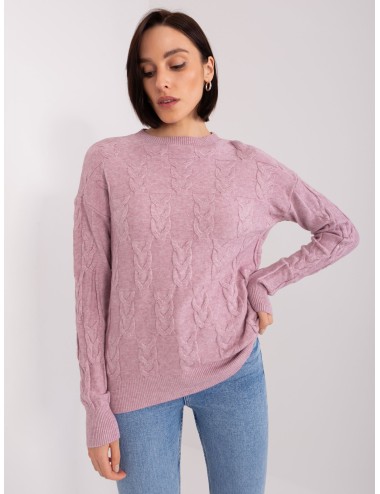 Sweter w warkocze z dzianiny
