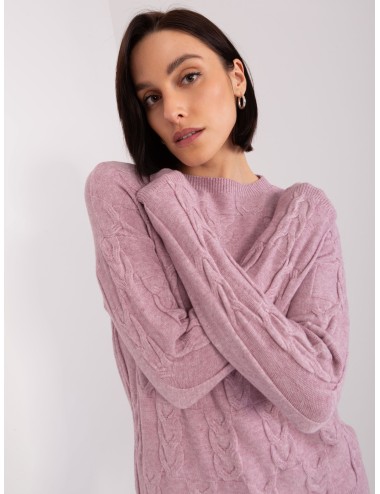 Sweter w warkocze z dzianiny
