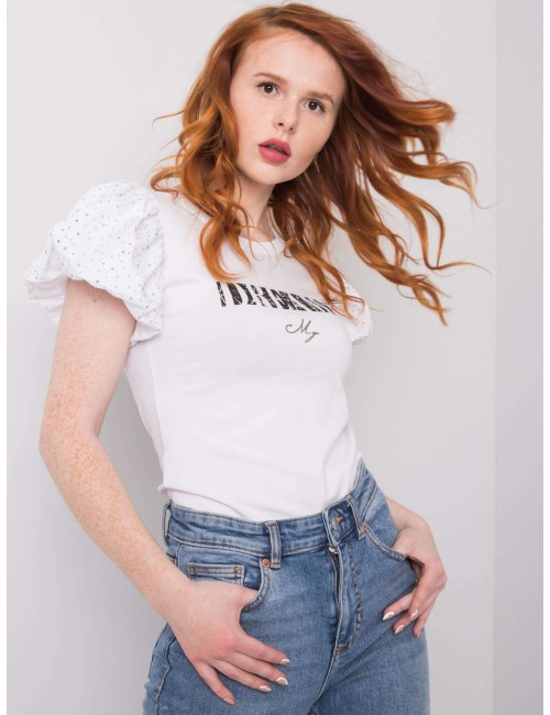 T-shirt z aplikacją z dżetów