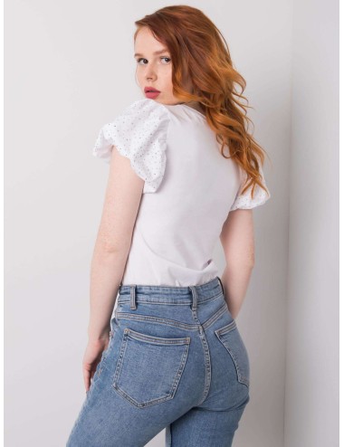 T-shirt z aplikacją z dżetów