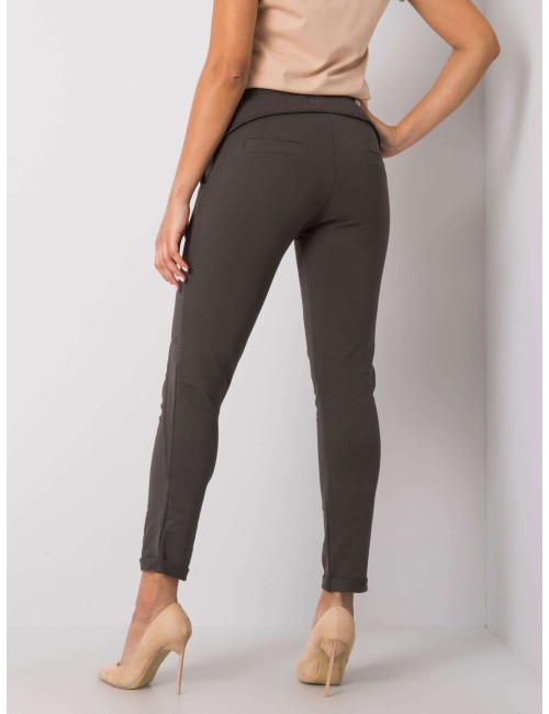 Khaki damskie spodnie dresowe