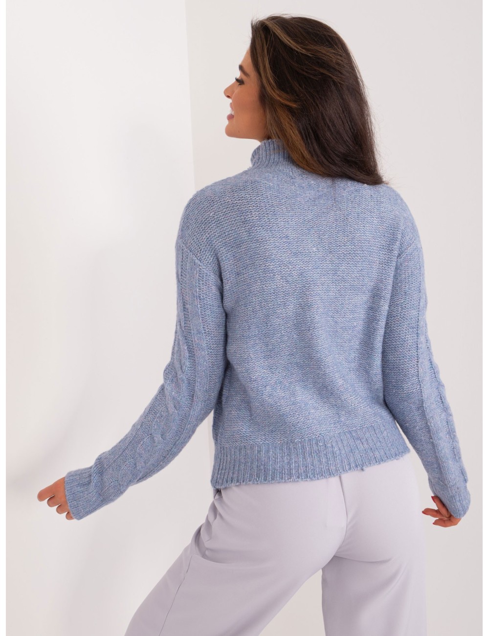 Sweter-TW-SW-3002.03-jasny różowy