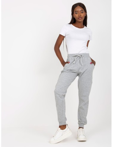 Melanżowe dresowe spodnie basic jogger
