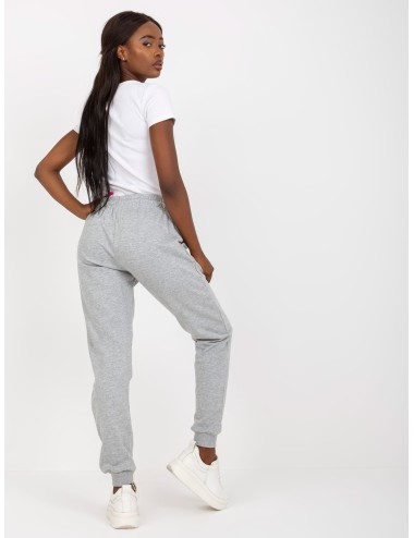 Melanżowe dresowe spodnie basic jogger