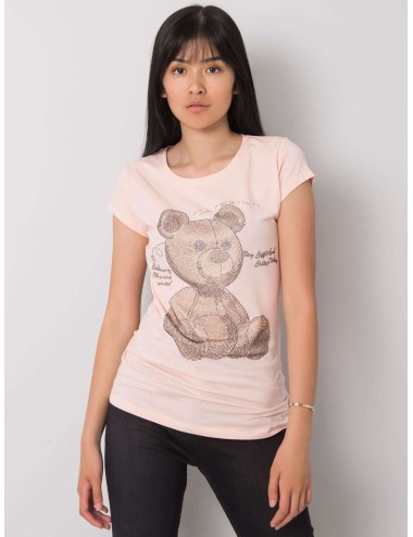 T-shirt damski z dżetami