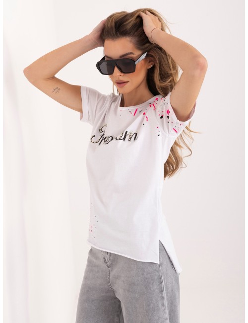 T-shirt damski z napisem