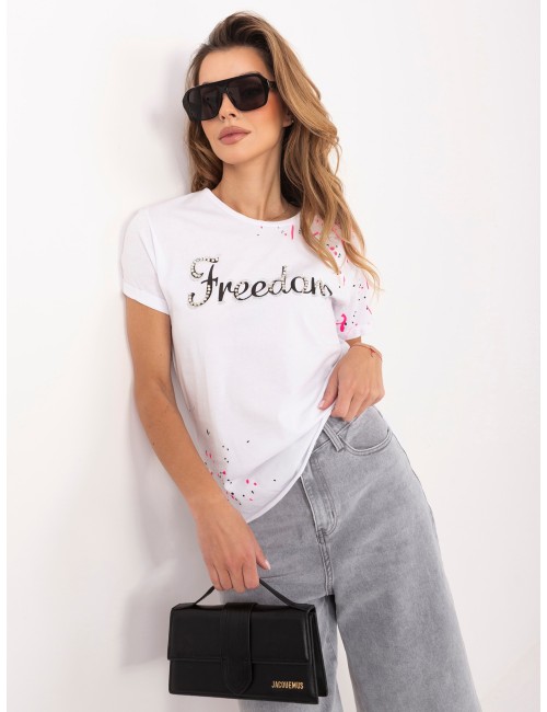 T-shirt damski z napisem