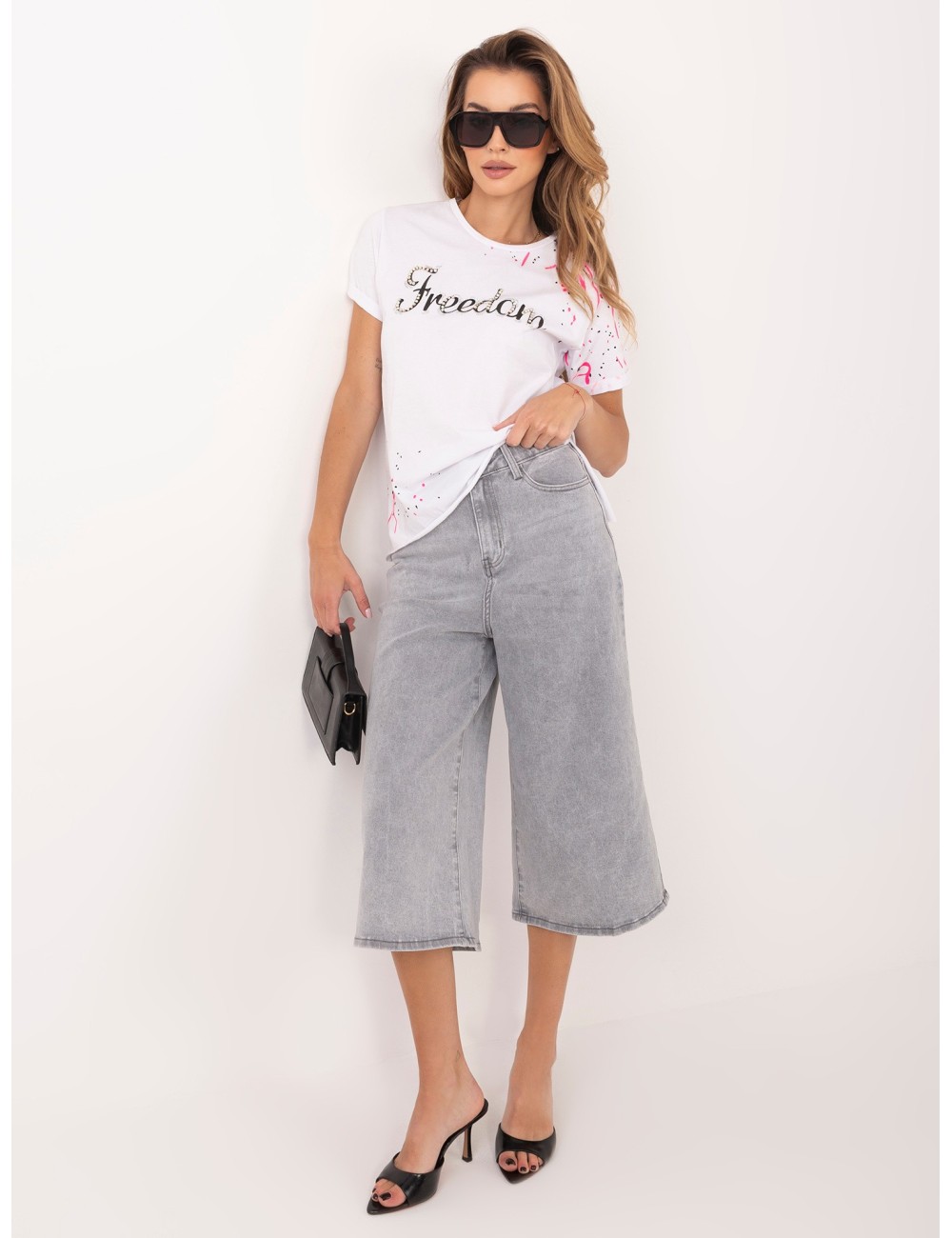 T-shirt damski z napisem