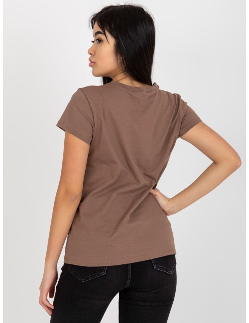 T-shirt basic z okrągłym dekoltem Peachy