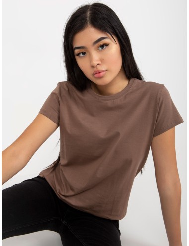 T-shirt basic z okrągłym dekoltem Peachy