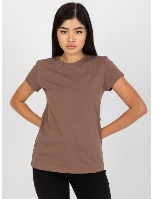 T-shirt basic z okrągłym dekoltem Peachy