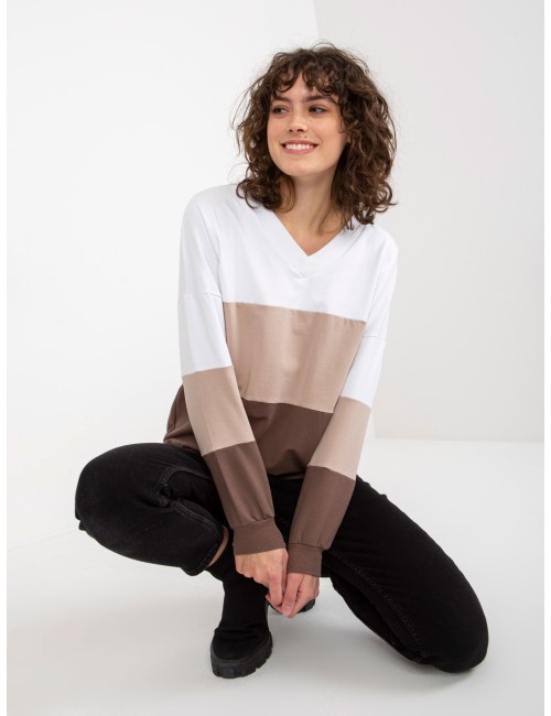 Bluza basic z dekoltem V RUE PARIS