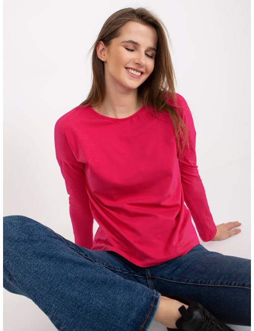 Bawełniana bluzka basic longsleeve