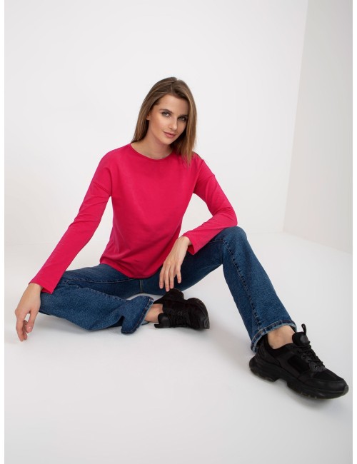 Bawełniana bluzka basic longsleeve