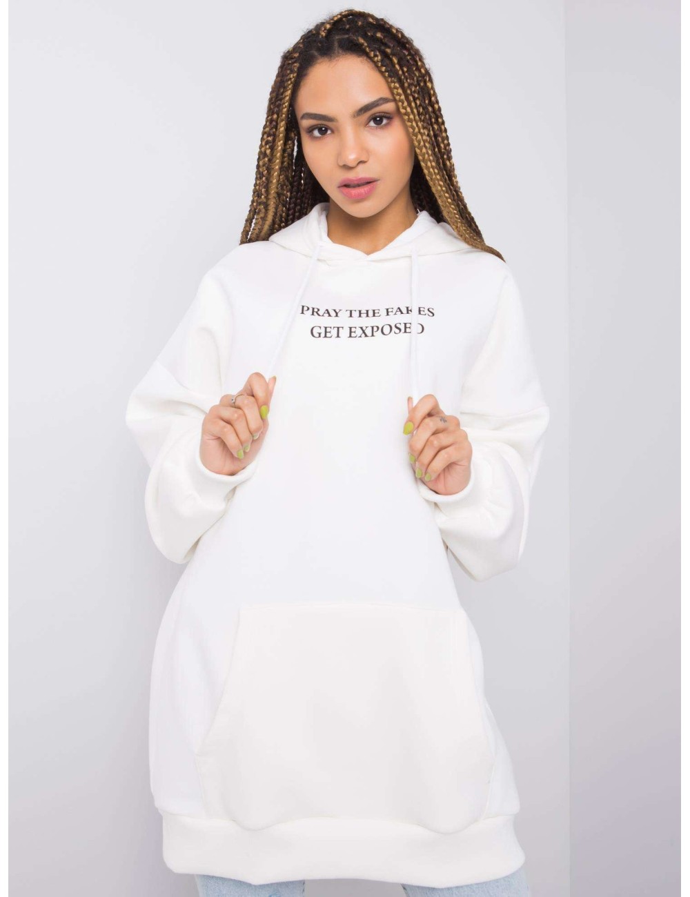 RUE PARIS bluza kangurka z kapturem