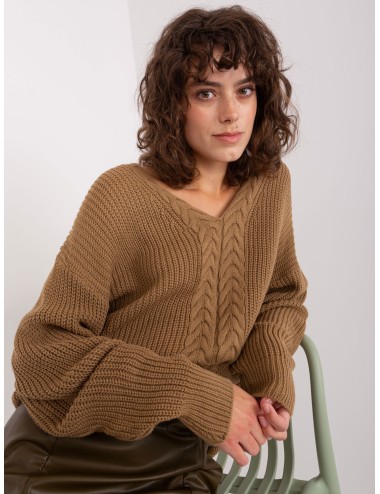 Sweter klasyczny ze ściągaczami