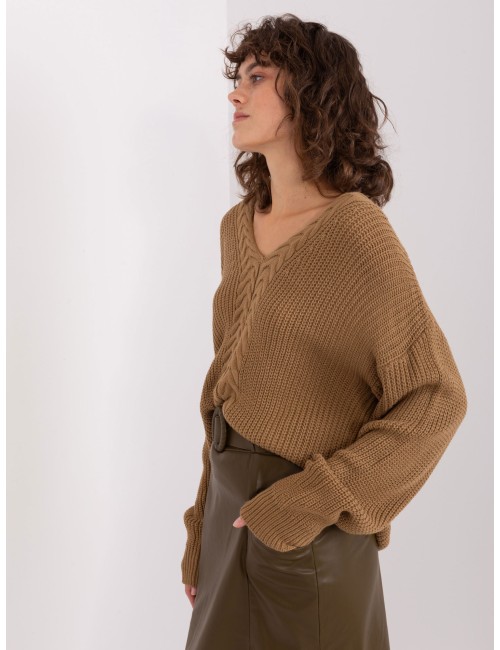 Sweter klasyczny ze ściągaczami