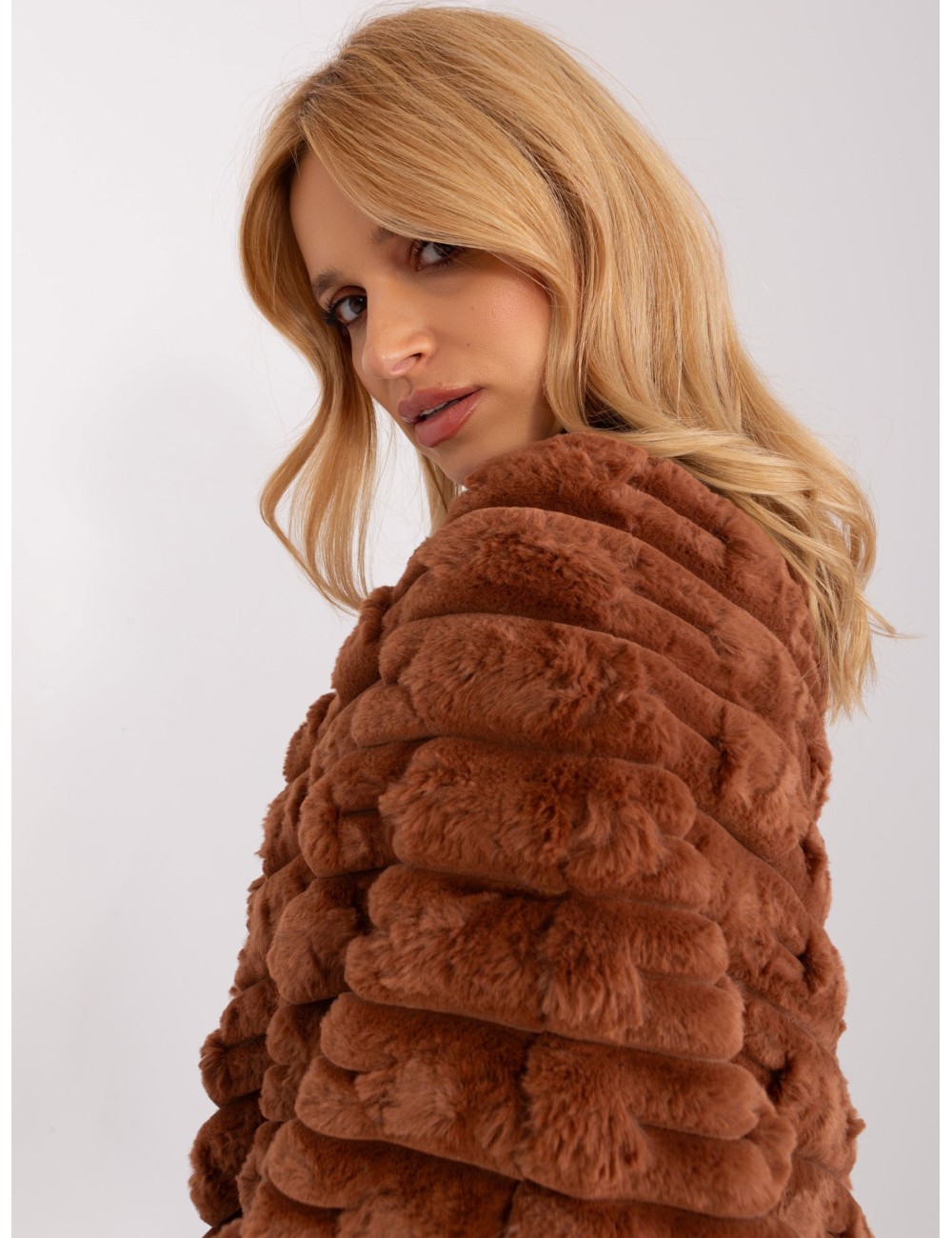 Poncho-AT-PN-2347.16-brązowy