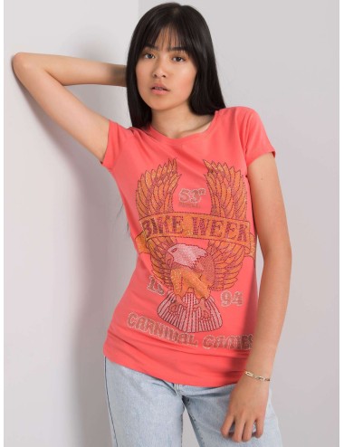 T-shirt damski z aplikacją
