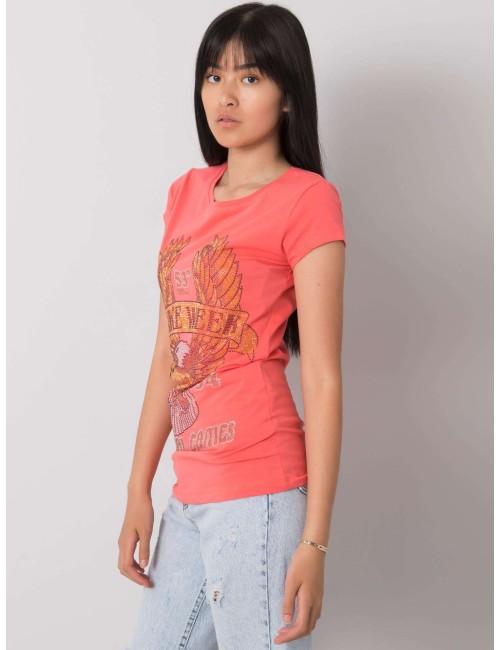 T-shirt damski z aplikacją