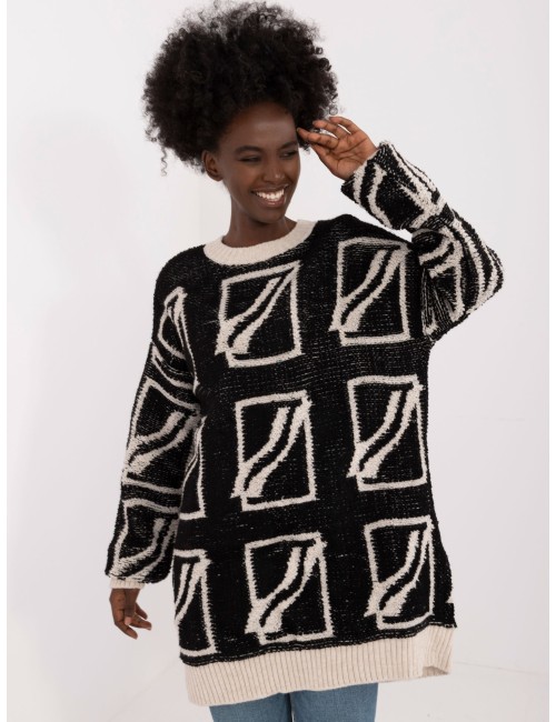 Sweter-BA-SW-0277.02-ciemny niebieski