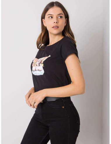 RUE PARIS t-shirt damski z printem