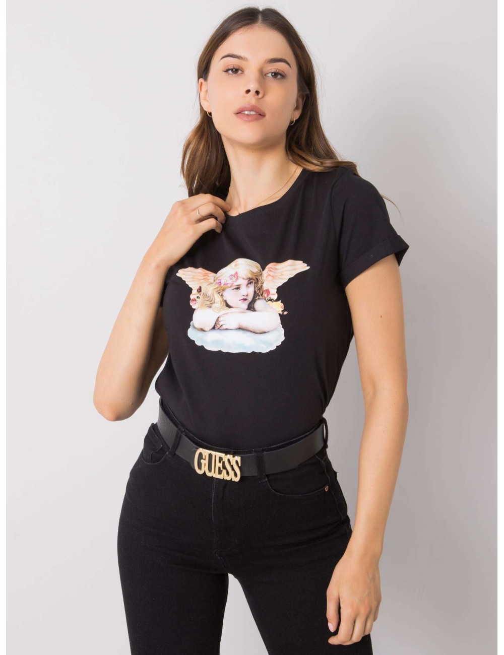 RUE PARIS t-shirt damski z printem