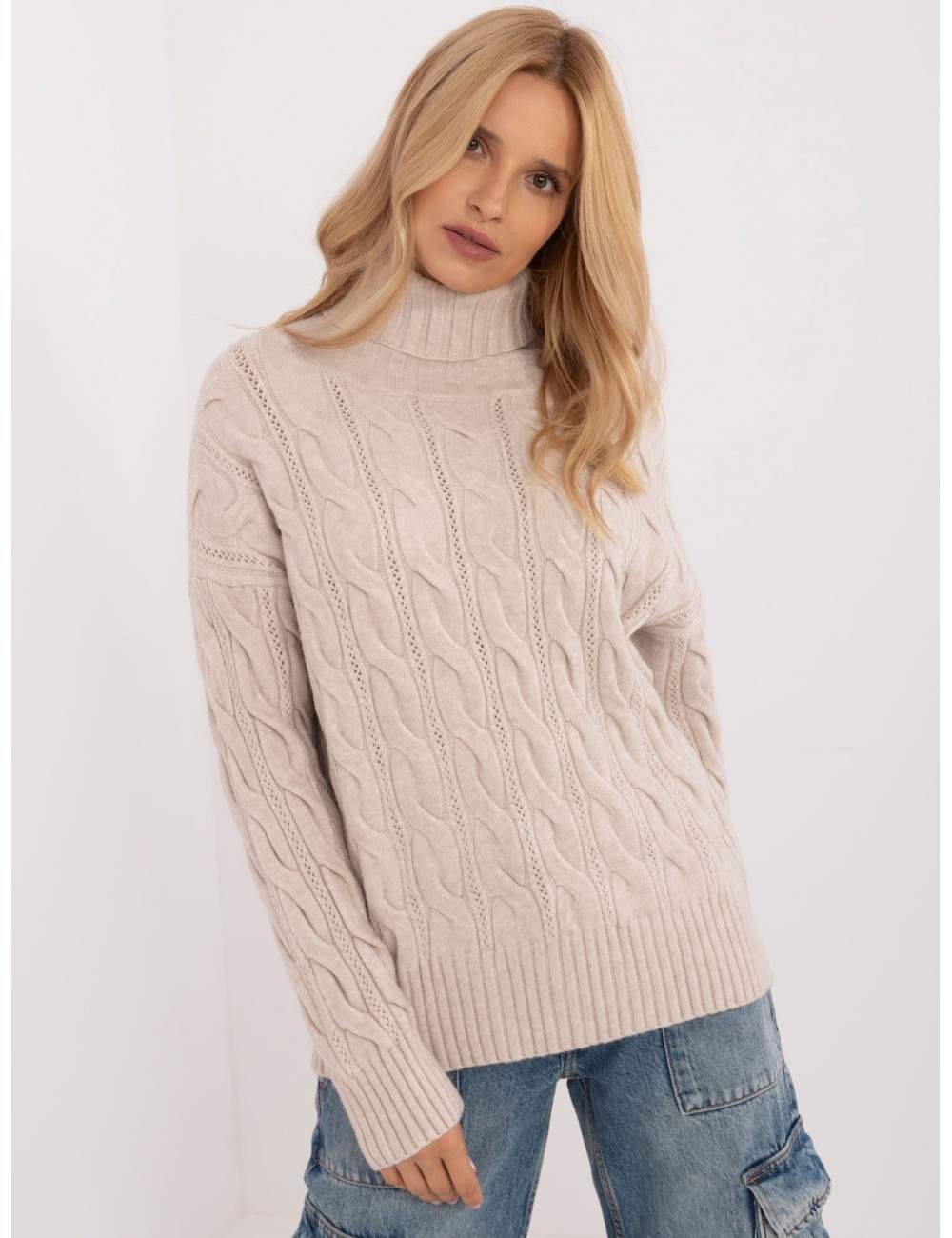 Sweter-AT-SW-23445.00-jasny różowy