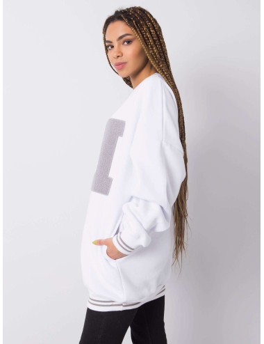 RUE PARIS Biała bluza oversize