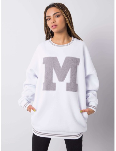 RUE PARIS Biała bluza oversize