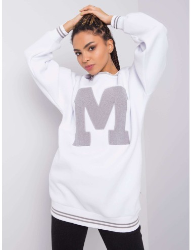 RUE PARIS Biała bluza oversize